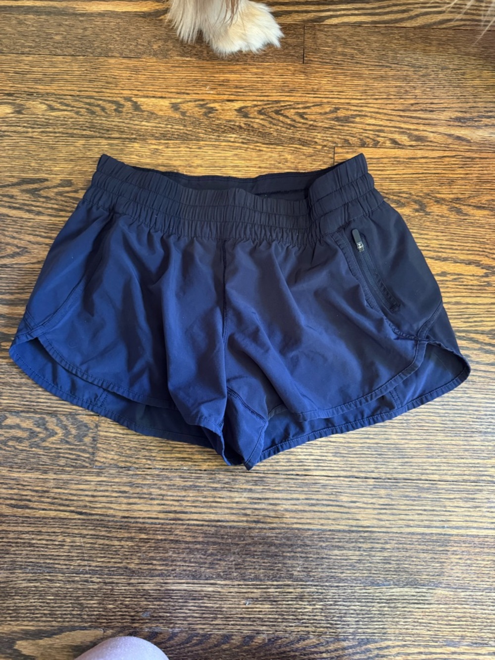 Lululemon tracker shorts Women’s Navy Athletic Running Shorts with Zip Pocket